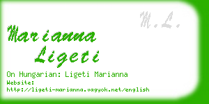 marianna ligeti business card